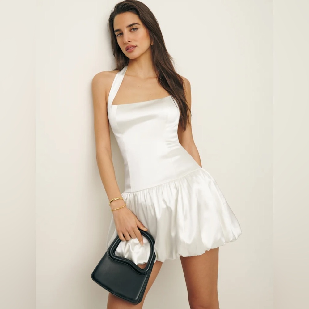 Babette Silk Dress Reformation Mini